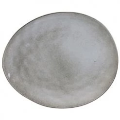 Trends Home Assiettes Plates Assiette Plate Galet Gris