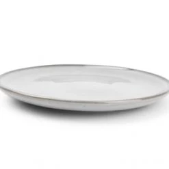 ONA Assiettes à Dessert Assiette Plate Gris Ø 19,5cm - Lot De 4 -Assiettes Soldes Magasin assiette plate gris oe 19 5cm lot de 4 2