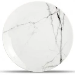 Salt&Pepper Assiettes à Dessert Assiette Plate Marbre Ø 19cm - Set De 4
