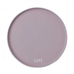 Design Letters Assiettes Plates Assiette Porcelaine Lavande D22cm