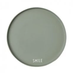 Design Letters Assiettes Plates Assiette Porcelaine Verte D22cm
