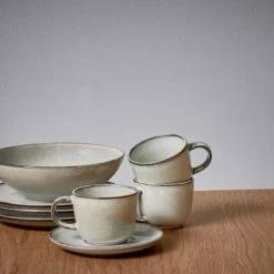 ONA Assiettes Plates Assiettte Creuse 21,5xH4cm Blanc - Lot De 4 -Assiettes Soldes Magasin assiettte creuse 21 5xh4cm blanc lot de 4 3