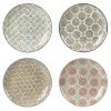 Table Passion Coffret De 4 Assiettes Plates 26 Cm En Grès Multicolore