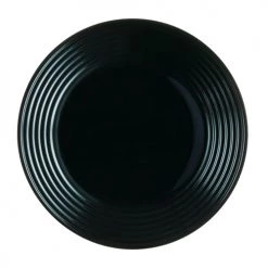 Luminarc Assiettes Plates Grande Assiette Plate Noire D27cm