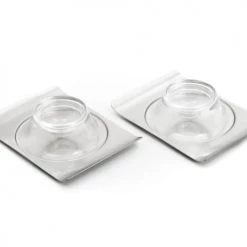 GEFU Assiettes De Présentation Lot De 2 Coquetiers En Acier Inoxydable Argent