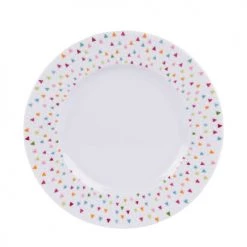 Table Passion Assiettes à Dessert Lot De 6 - Assiette à Dessert 22 Cm En Porcelaine Blanc