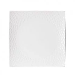 Table Passion Assiettes à Dessert Lot De 6 - Assiette à Dessert Dune 21 Cm En Porcelaine Blanc