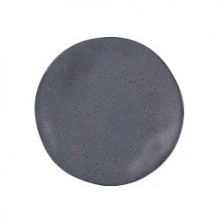 Table Passion Assiettes à Dessert Lot De 6 - Assiette à Dessert Granit 20 Cm En Grès Gris