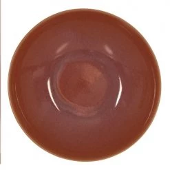 Trend'up Assiettes Creuses Lot De 6 - Assiette à Pâtes Terra 22 Cm En Grès Orange