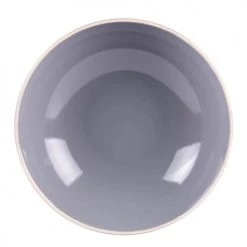 Table Passion Assiettes Creuses Lot De 6 - Assiette Creuse 22 Cm En Grès Gris