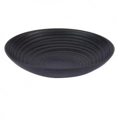 Table Passion Assiettes Creuses Lot De 6 - Assiette Creuse Moon 22,5 Cm En Grès Noir -Assiettes Soldes Magasin lot de 6 assiette creuse moon 22 5 cm en gres noir 1