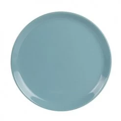 Trend'up Assiettes Plates Lot De 6 - Assiette Plate 25 Cm En Grès Bleu