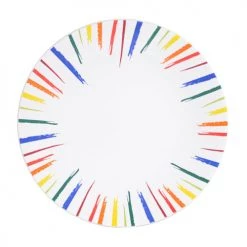 Little Marcel Assiettes Plates Lot De 6 - Assiette Plate 27,5 Cm En Grès Multicolore