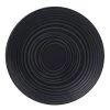 Table Passion Assiettes Plates Lot De 6 - Assiette Plate 27 Cm En Grès Noir