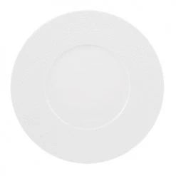 Table Passion Assiettes Plates Lot De 6 - Assiette Plate 27 Cm En Porcelaine Blanc