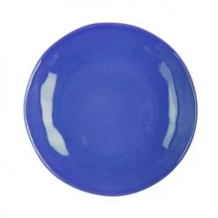 Table Passion Assiettes Plates Lot De 6 - Assiette Plate Hawaï 27,5 Cm En Grès Bleu