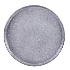 Table Passion Assiettes Plates Lot De 6 - Assiette Plate Stone 28,5 Cm En Grès Gris