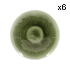 Now’s Home Lot De 6 Assiettes à Dessert Vertes