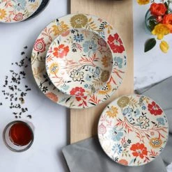 Novastyl Assiettes Creuses Lot De 6 Assiettes Calottes En Grès 19cm -Assiettes Soldes Magasin lot de 6 assiettes calottes en gres 19cm 2