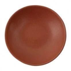 Olympia Assiettes Creuses Lot De 6 Assiettes Creuse En Grès Ø 190 Mm Orange Melon