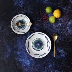 Novastyl Lot De 6 Assiettes Creuses En Faïence D21,5cm -Assiettes Soldes Magasin lot de 6 assiettes creuses en faience d21 5cm 2