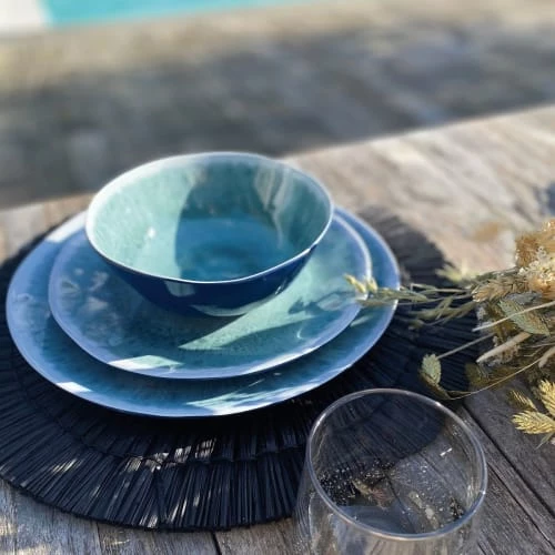 Now’s Home Lot De 6 Assiettes Plates Bleues 4 Now’s Home Lot De 6 Assiettes Plates Bleues – Image 4