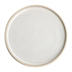 Olympia Lot De 6 Assiettes Plates Bord Droit 250 Mm Blanche