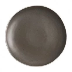 Olympia Lot De 6 Assiettes Plates Ø205 Mm Gris
