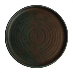 Olympia Lot De 6 Assiettes Plates Vert Bronze Ø265mm