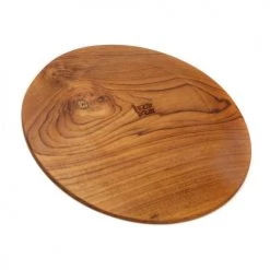 Bazar Bizar Assiettes Plates Plaque Ronde Extra Large En Bois De Teck -Assiettes Soldes Magasin plaque ronde extra large en bois de teck 4