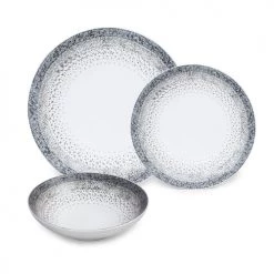 Table Passion Assiettes Plates Service D'assiettes 12 Pièces En Grès Blanc