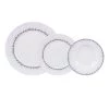 Table Passion Assiettes Plates Service D'assiettes 12 Pièces En Porcelaine Blanc
