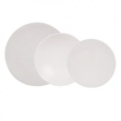 Table Passion Assiettes Plates Service D'assiettes 18 Pièces En Grès Blanc