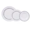 Table Passion Assiettes Plates Service D'assiettes 18 Pièces En Porcelaine Blanc