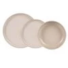 Table Passion Assiettes Plates Service D'assiettes Sable Réactif 18 Pièces En Grès Beige