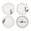 Yvonne Ellen Assiettes Plates Set 4 Assiettes Mono Party 16cm
